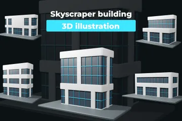 Building 3D Icon Pack