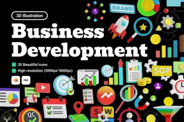 Business Development 3D Icon Pack