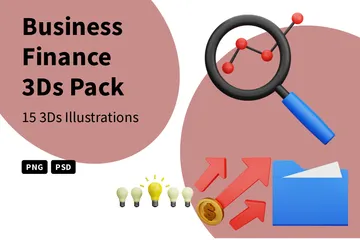 Business Finance 3D Icon Pack