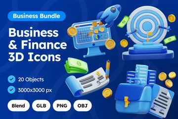 Business & Finance 3D Icon Pack