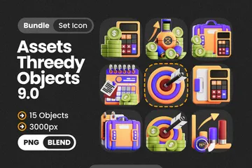 Business Objects 3D Icon Pack