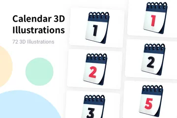 Calendrier Pack 3D Illustration