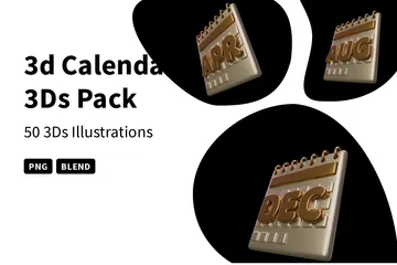 Calendrier Pack 3D Icon