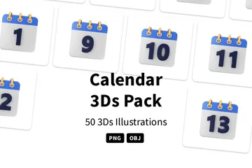 Calendrier Pack 3D Icon