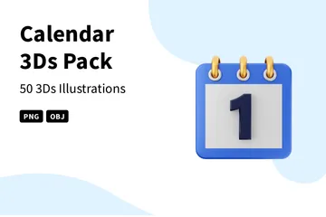 Calendrier Pack 3D Icon