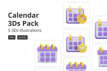 Calendrier Pack 3D Icon