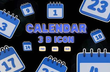 Calendrier Pack 3D Icon