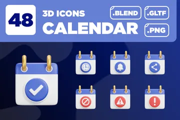 Calendrier Pack 3D Icon