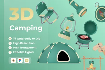 Camping 3D Icon Pack