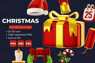 Christmas 3D Icon Pack