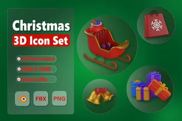 Christmas 3D Icon Pack