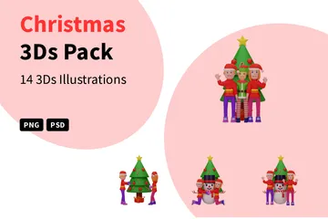 Christmas 3D Illustration Pack