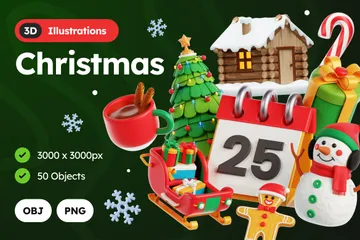 Christmas 3D Illustration Pack