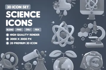 Ciencia Paquete de Icon 3D