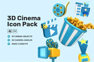 Cinema Pacote de Illustration 3D