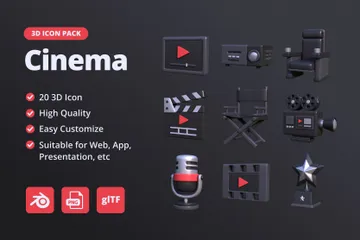 Cinema Pacote de Icon 3D