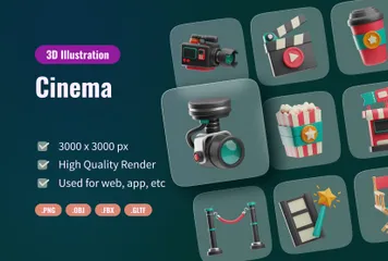 Cinema Pacote de Icon 3D