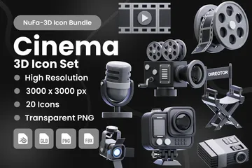 Cinema Pacote de Icon 3D