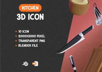 Cocina Paquete de Icon 3D