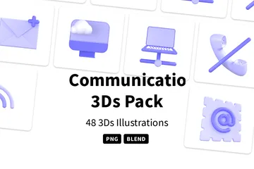 Communication Pack 3D Icon