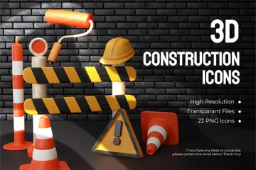 Construction 3D Icon Pack