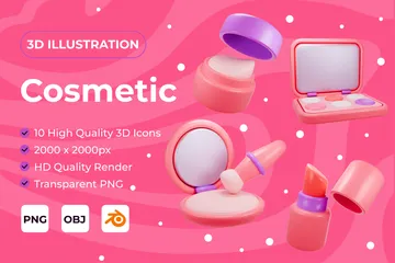 Cosmetics 3D Icon Pack