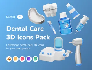 Cuidado dental Paquete de Icon 3D