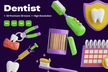 Dentista Paquete de Icon 3D