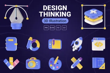 Design Thinking 3D Icon Pack