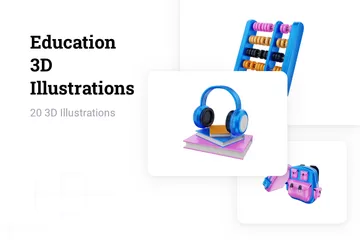 Education 3D Illustration Pack