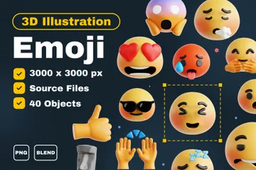 Emoji 3D Icon Pack