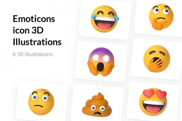 Emoticons Pacote de Emoji 3D