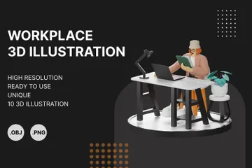 Espaços de trabalho Pacote de Illustration 3D