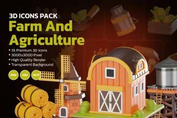 Farm And Agriculture 3D Illustration Pack