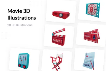 Filme Pacote de Illustration 3D