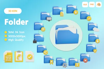 Folder 3D Icon Pack