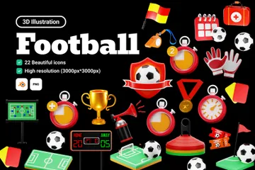 Football 3D Icon Pack