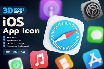 Free Aplicación gratuita para iOS Paquete de Icon 3D