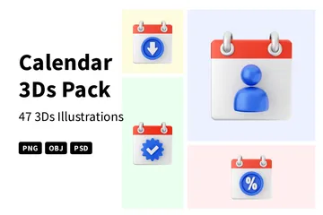 Free Calendrier Pack 3D Icon