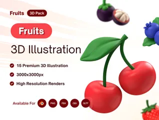 Frutas Paquete de Icon 3D