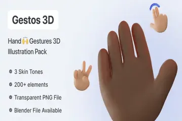 Gestes Pack 3D Illustration