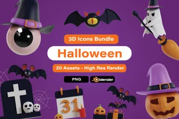 Halloween 3D Icon Pack