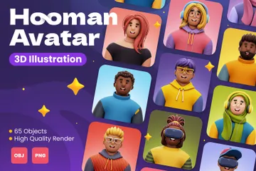 Hooman Avatar 3D Icon Pack