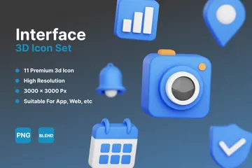 Interface Pack 3D Icon