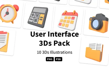 Interface utilisateur Pack 3D Icon