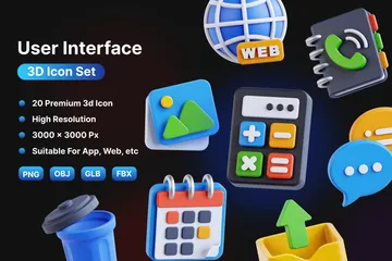 Interface utilisateur Pack 3D Icon