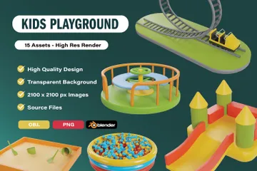 Kids Playground 3D Icon Pack