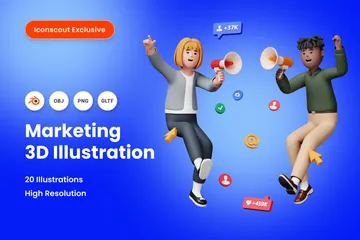 Commercialisation Pack 3D Illustration