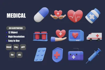 Medical 3D Icon Pack