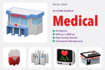 Medical 3D Icon Pack